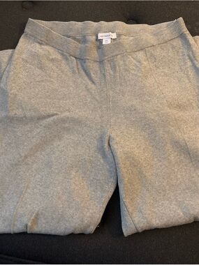 Liz Claiborne Light Gray Girls' Knit Leggings